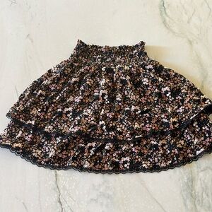 Holister floral skirt